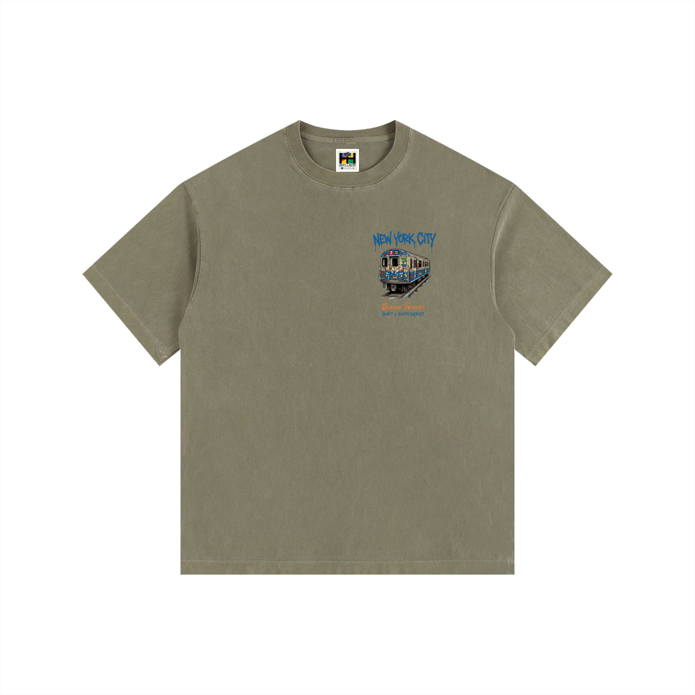 7 Express Vintage Washed Oversized Cotton T-Shirt