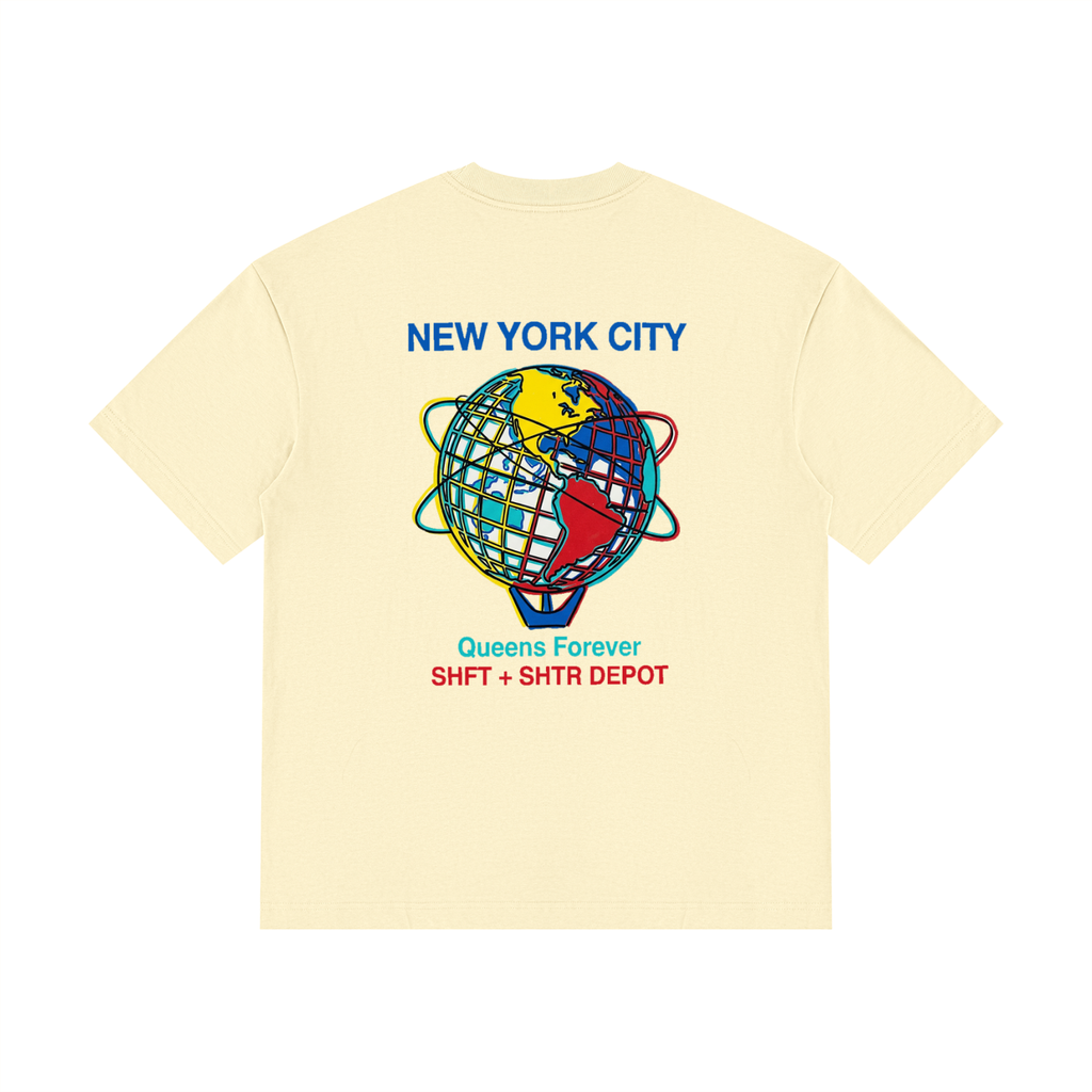 Souvenir Drop Shoulder Cotton T-Shirt