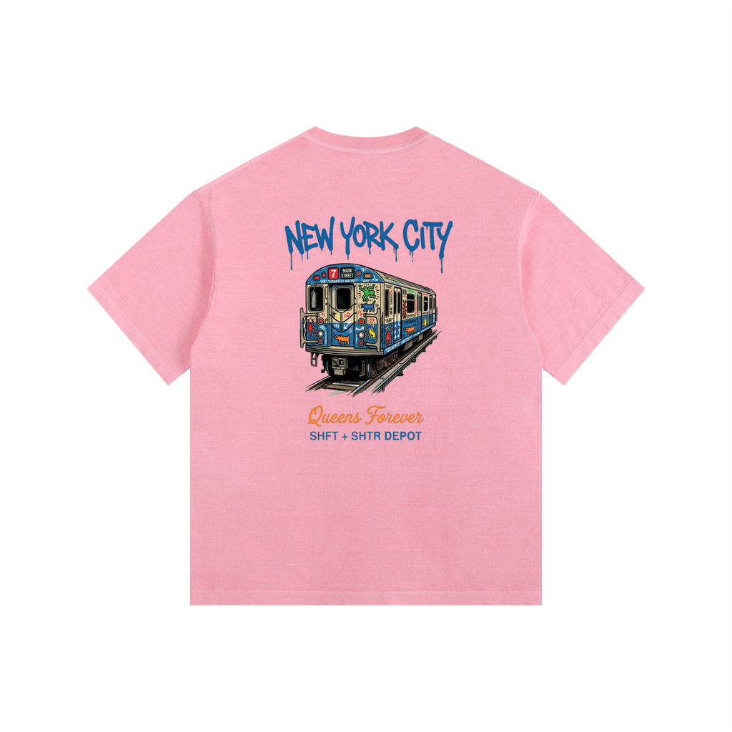 7 Express Vintage Washed Oversized Cotton T-Shirt