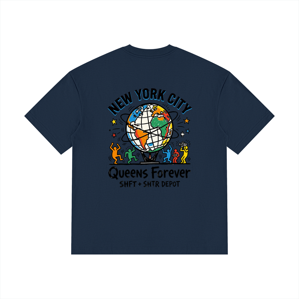 Harings Unisphere Drop Shoulder Cotton T-Shirt