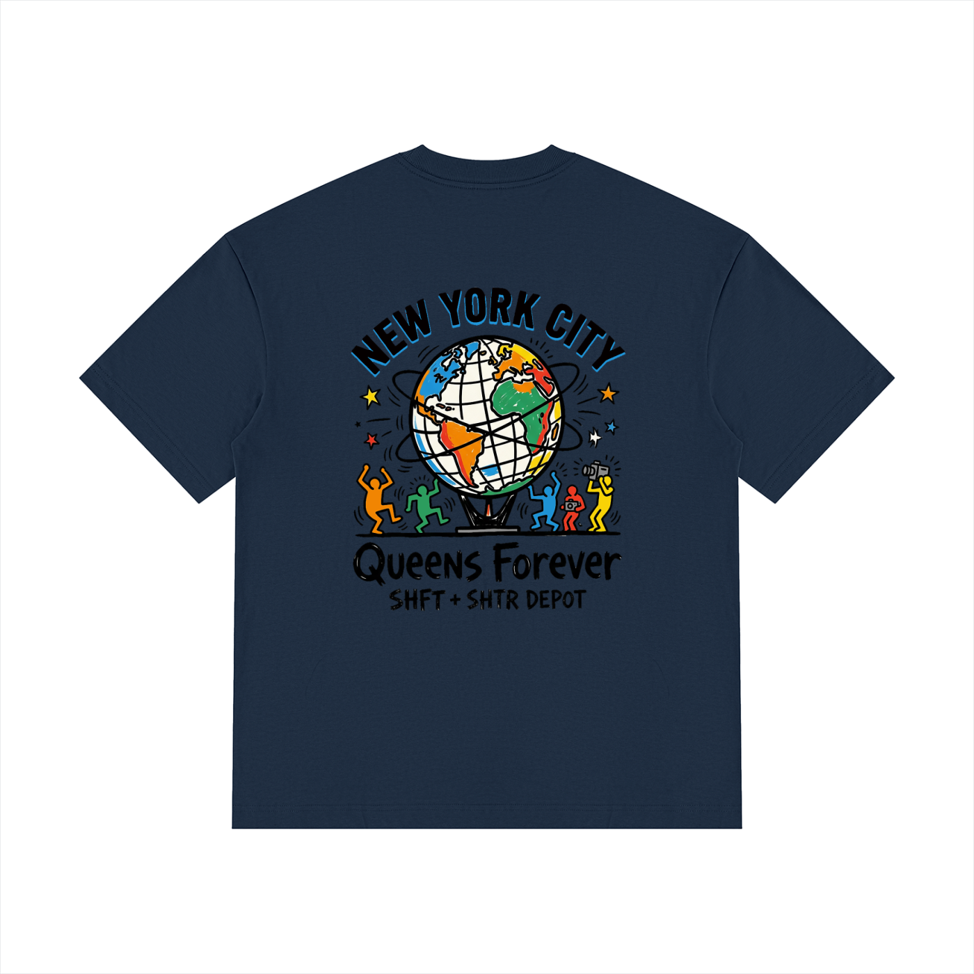 Harings Unisphere Drop Shoulder Cotton T-Shirt