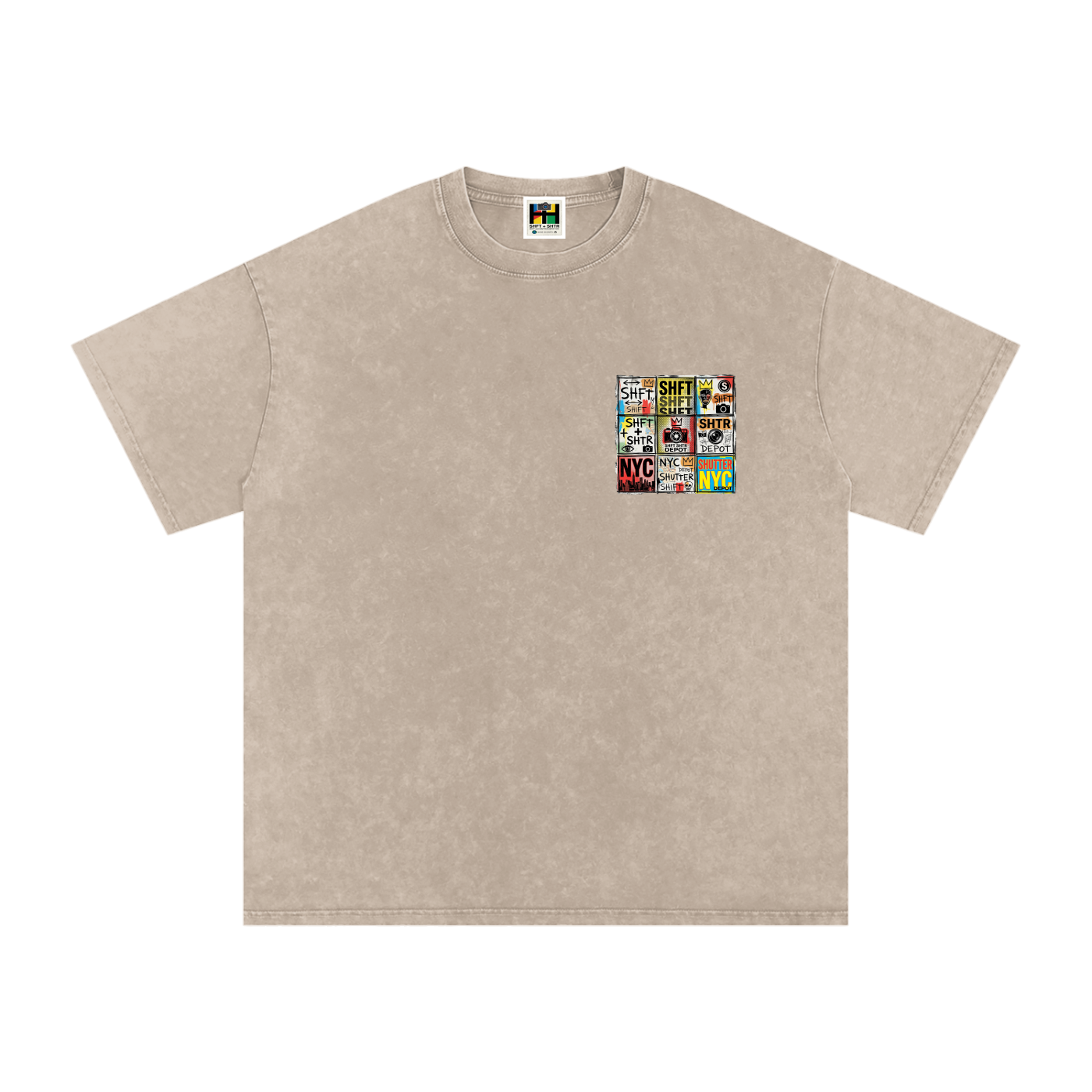 New Jack City Snow Washed Oversized  T-Shirt