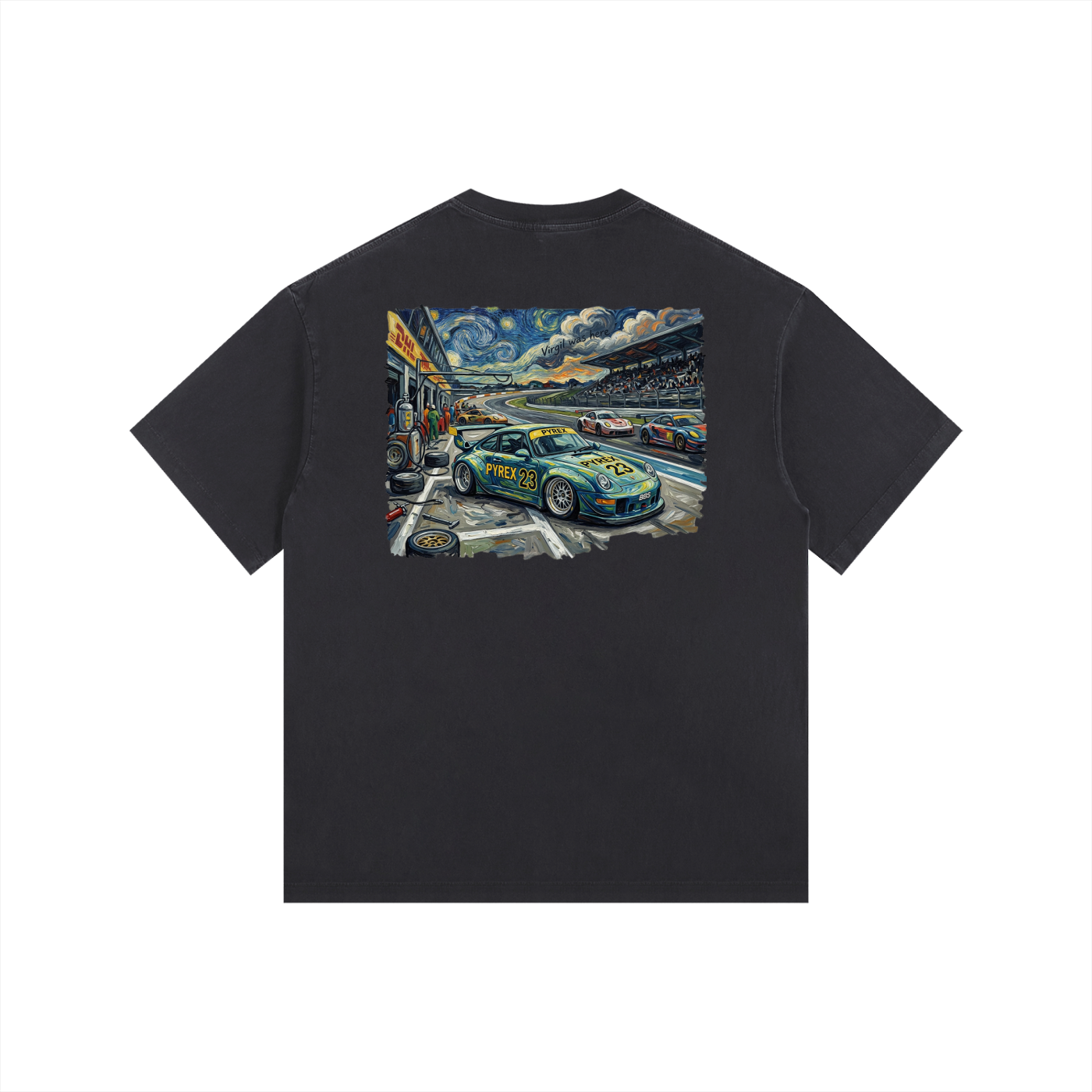 Pyrex Racing Vintage Washed Oversized 993 T-Shirt