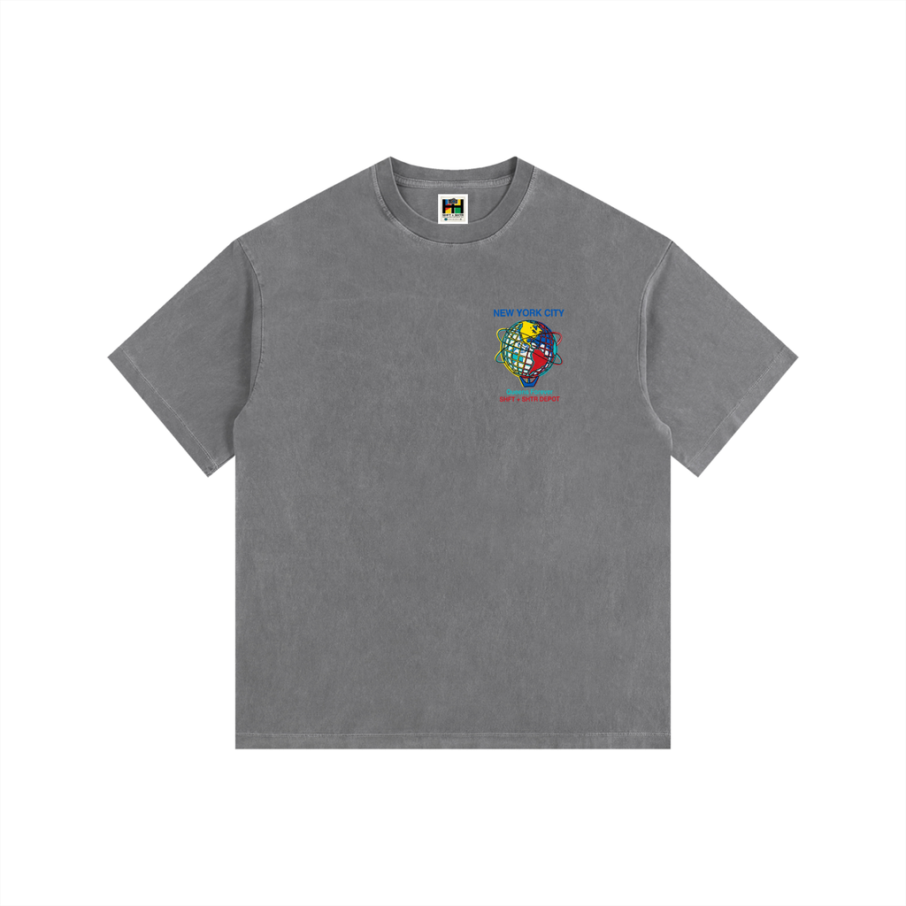 Souvenir Vintage Washed Oversized Cotton T-Shirt