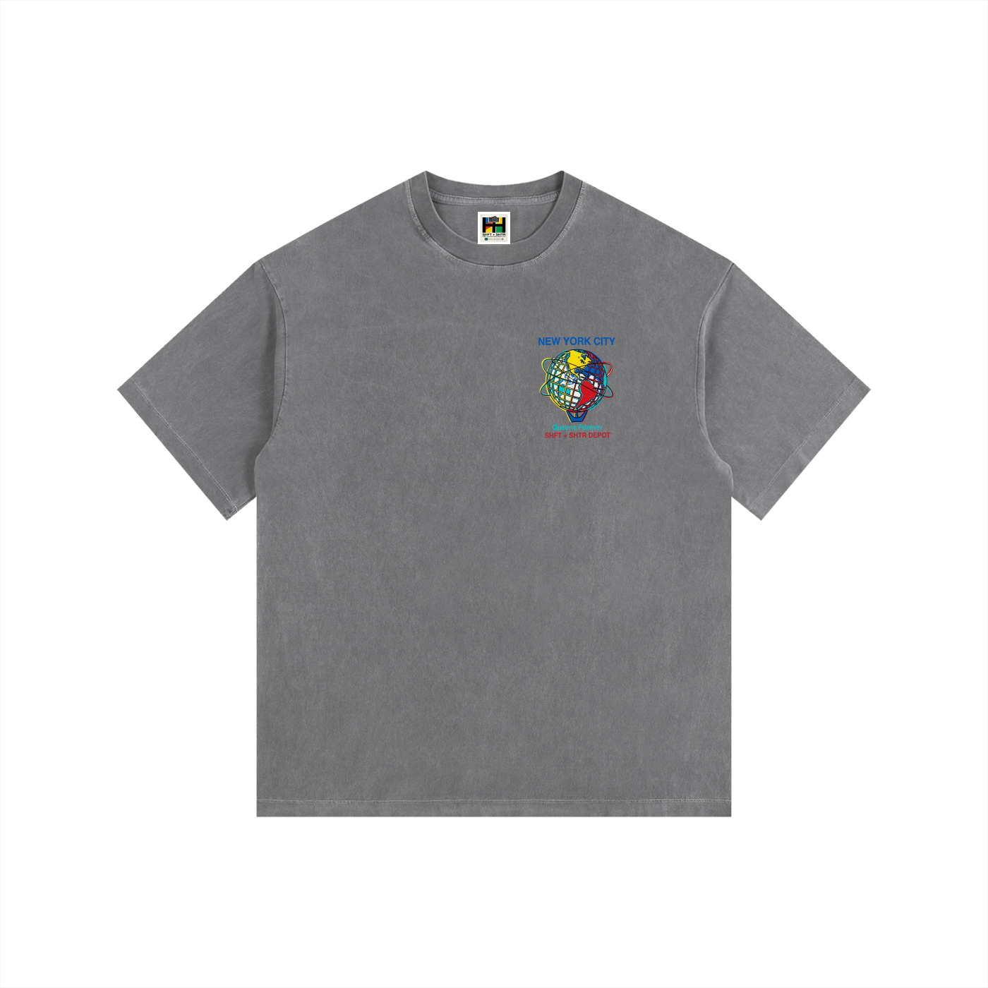 Souvenir Vintage Washed Oversized Cotton T-Shirt