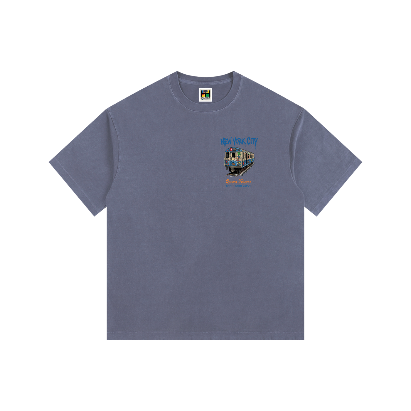 7 Express Vintage Washed Oversized Cotton T-Shirt