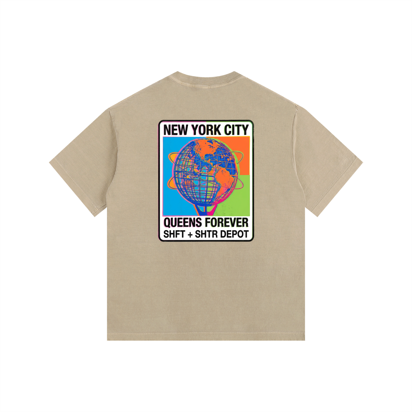 Technicolor Vintage Washed Oversized Cotton T-Shirt