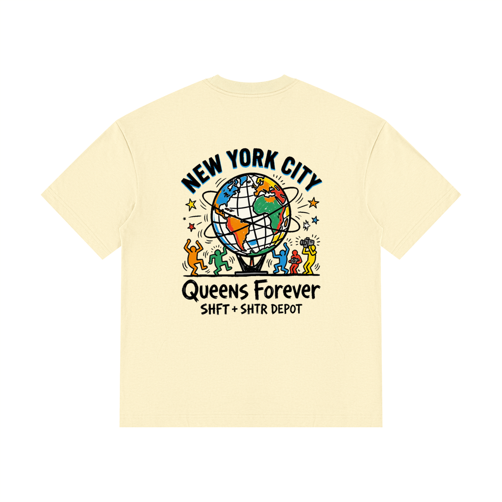Harings Unisphere Drop Shoulder Cotton T-Shirt