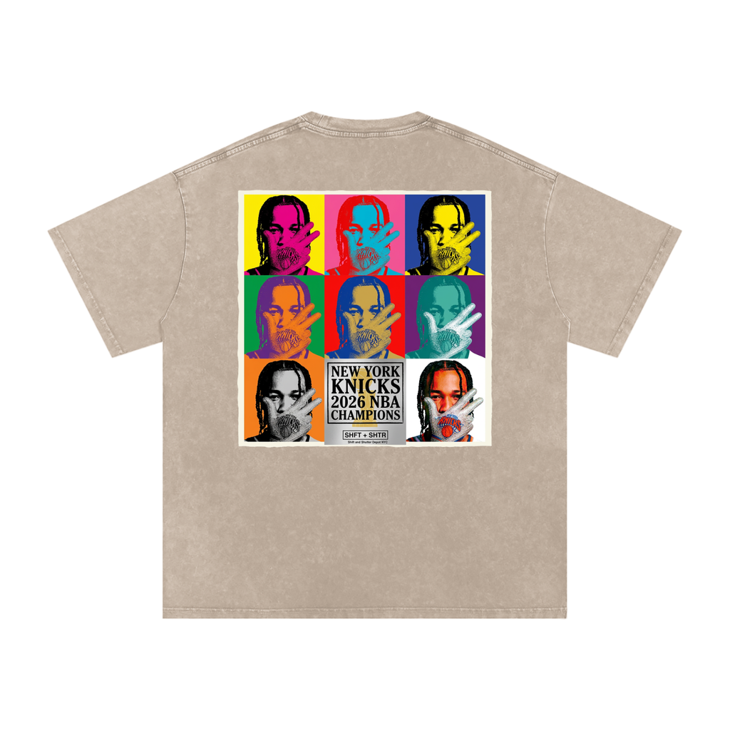 Captain Clutch Snow Washed Oversized Cotton T-Shirt
