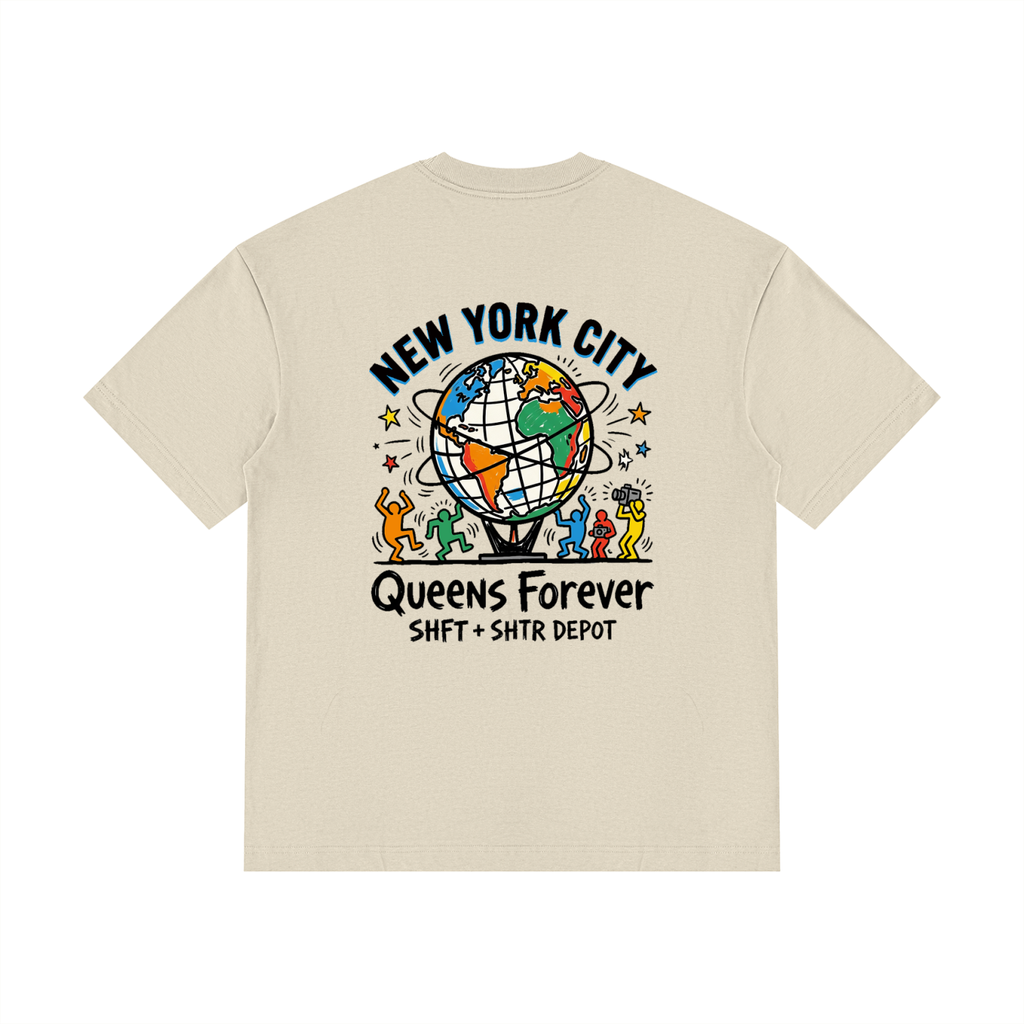 Harings Unisphere Drop Shoulder Cotton T-Shirt