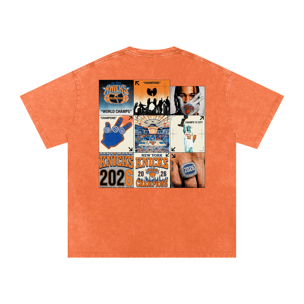 Wu York Snow Washed Oversized Cotton T-Shirt