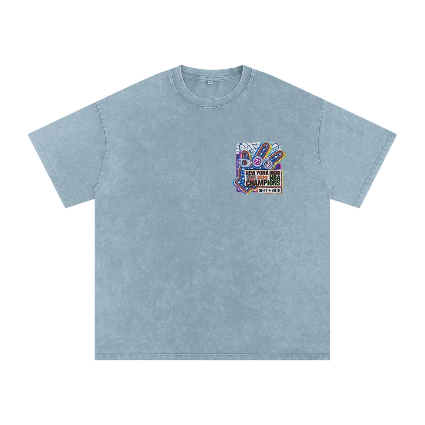 Captain Clutch Snow Washed Oversized Cotton T-Shirt