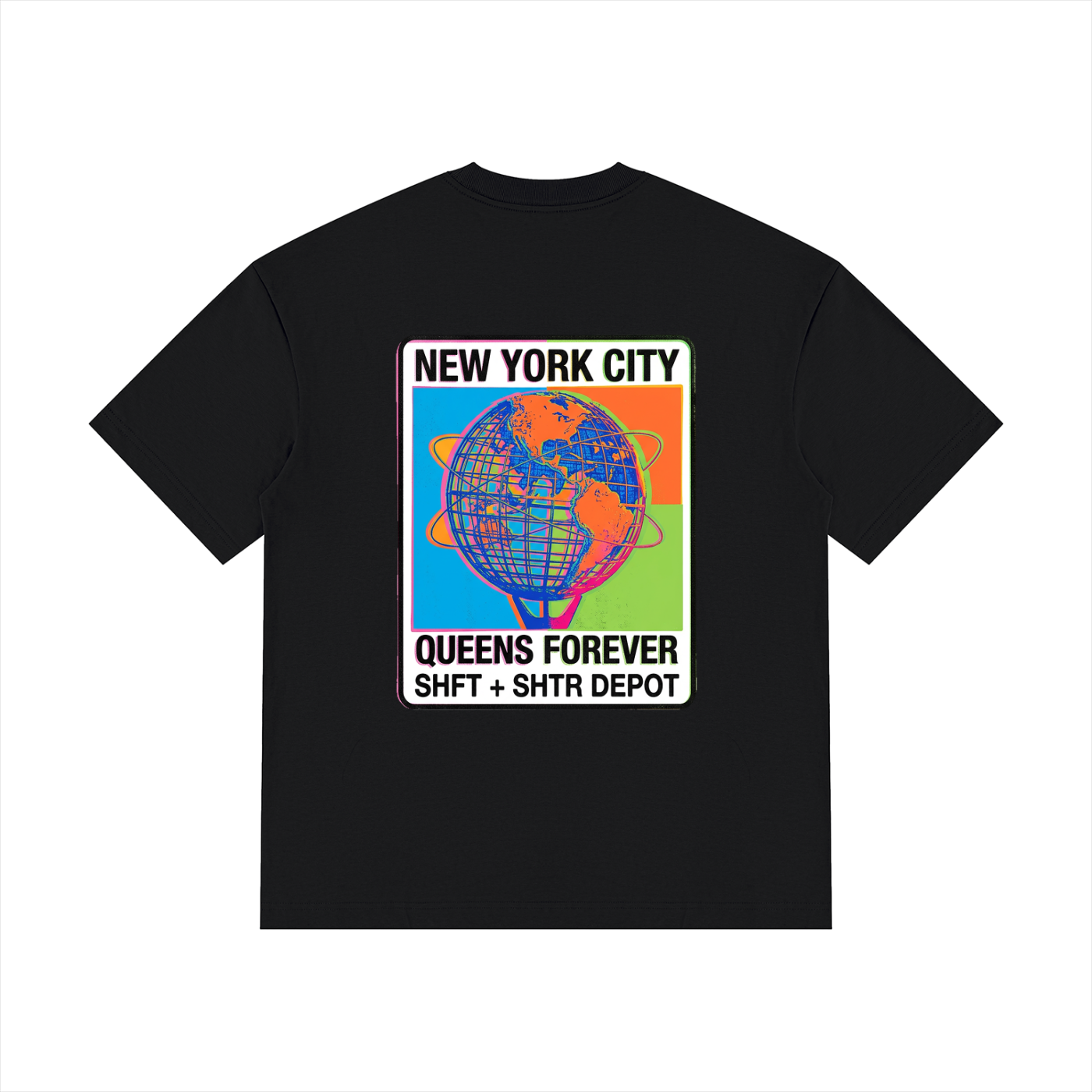 Unisphere Technicolor Drop Shoulder Cotton T-Shirt