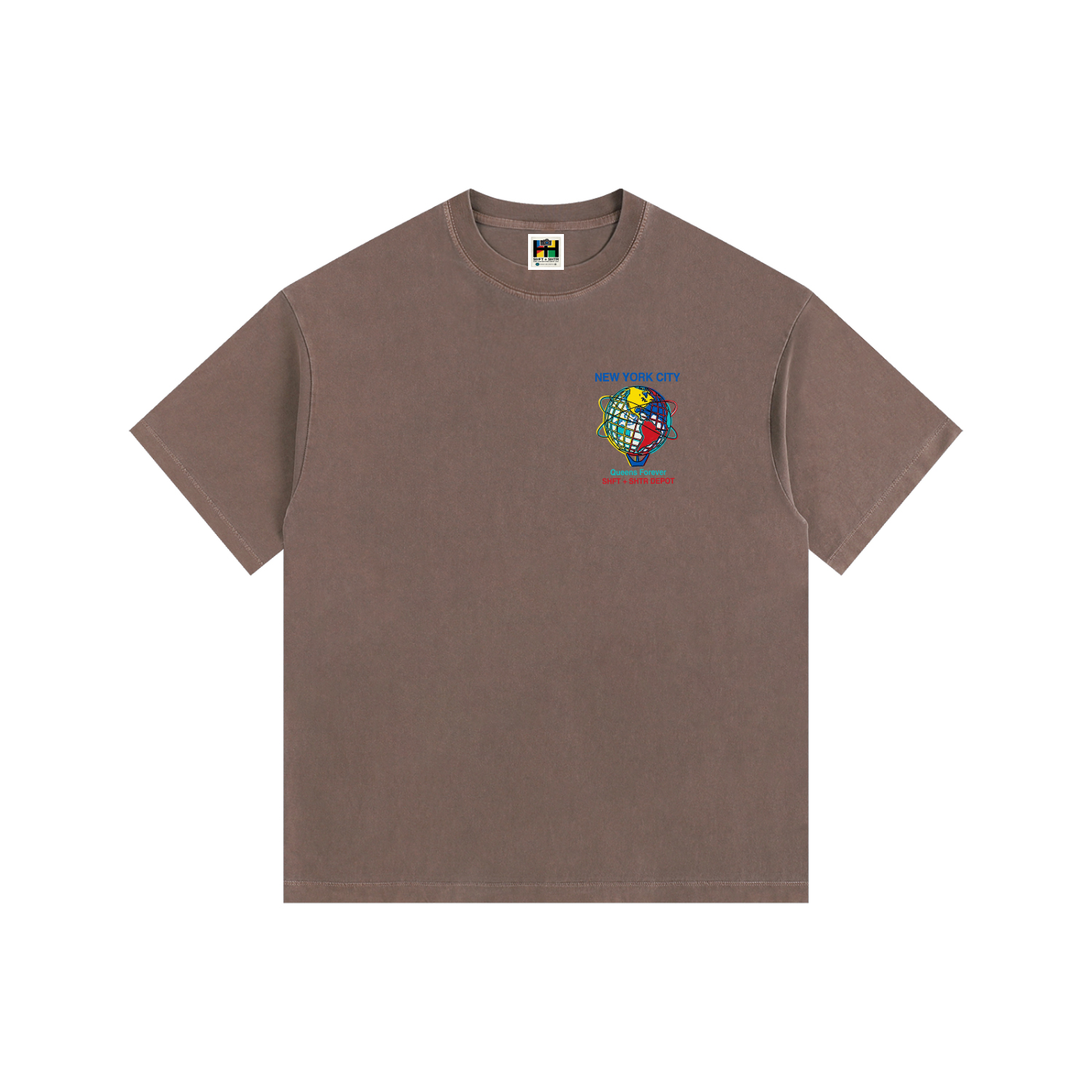 Souvenir Vintage Washed Oversized Cotton T-Shirt