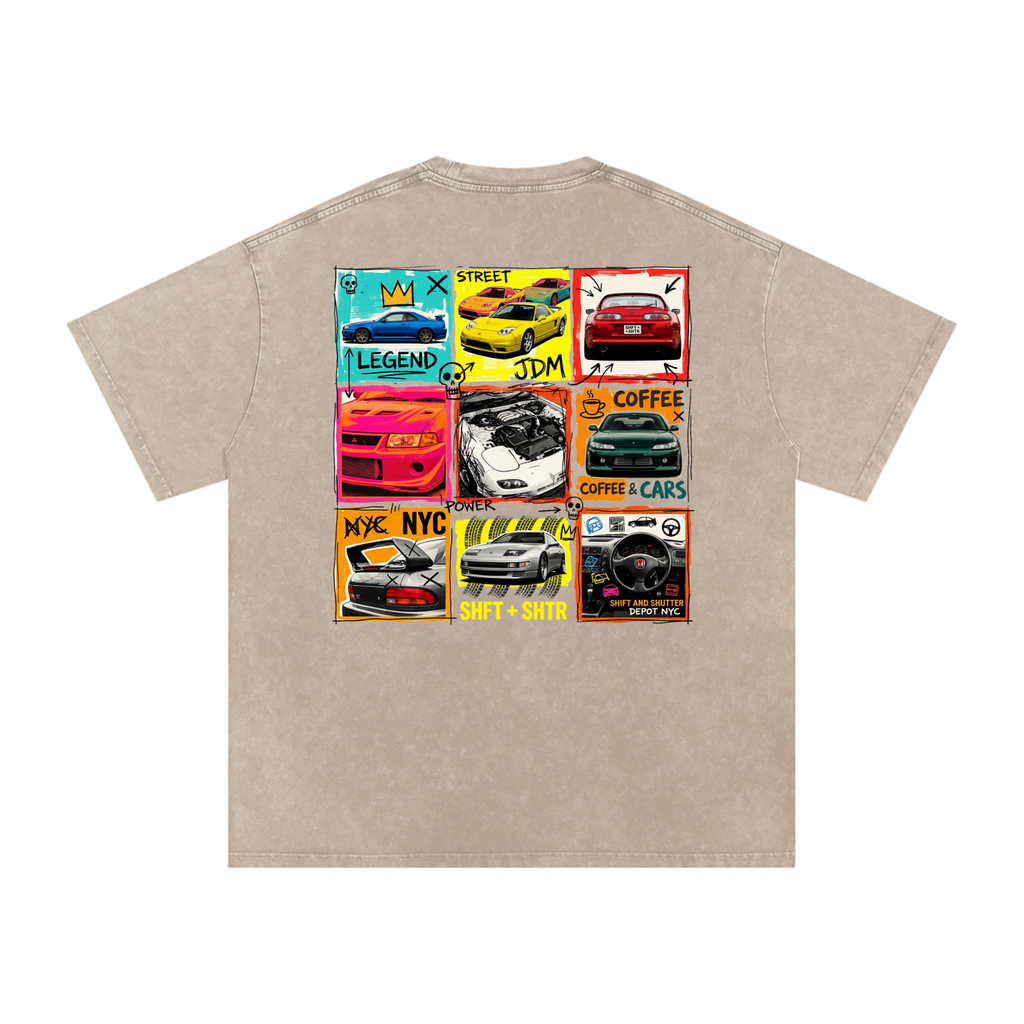 Nippon Depot Snow Washed Oversized T-Shirt