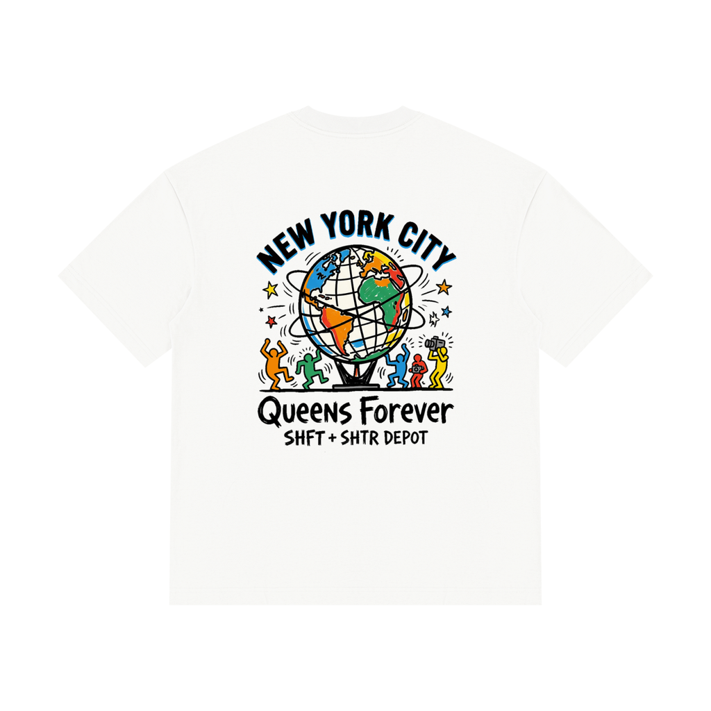 Harings Unisphere Drop Shoulder Cotton T-Shirt