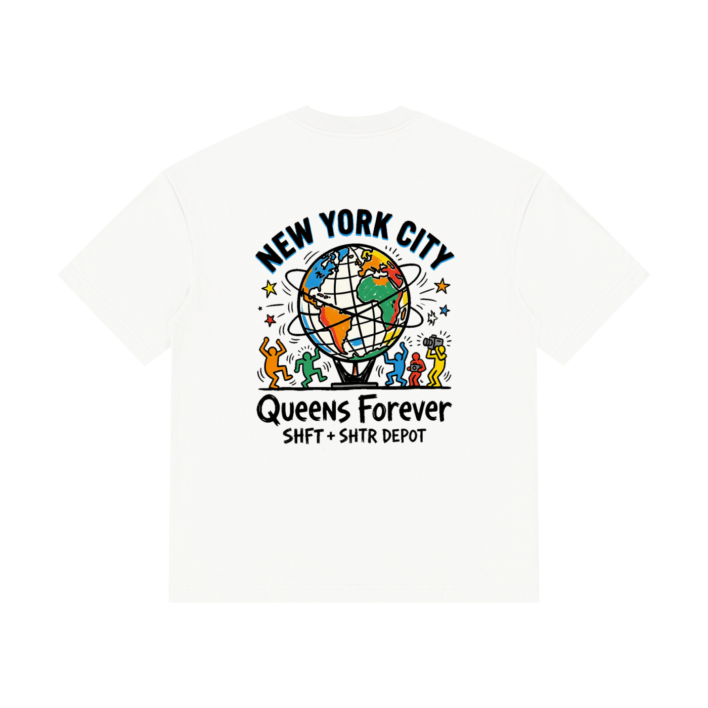 Harings Unisphere Drop Shoulder Cotton T-Shirt