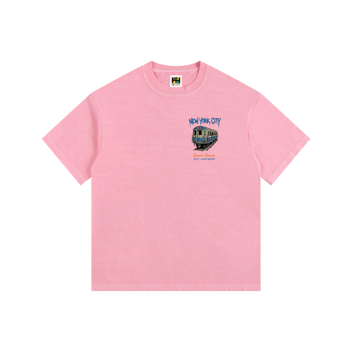 7 Express Vintage Washed Oversized Cotton T-Shirt