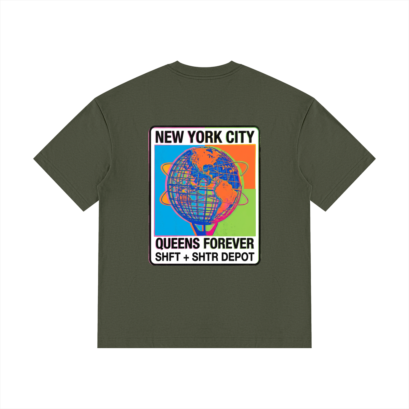 Unisphere Technicolor Drop Shoulder Cotton T-Shirt