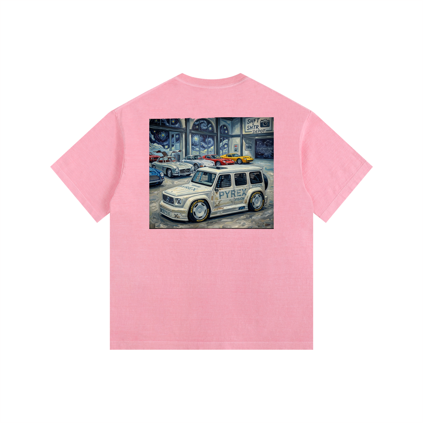 VA Geländewagen Vintage Washed Oversized T-Shirt