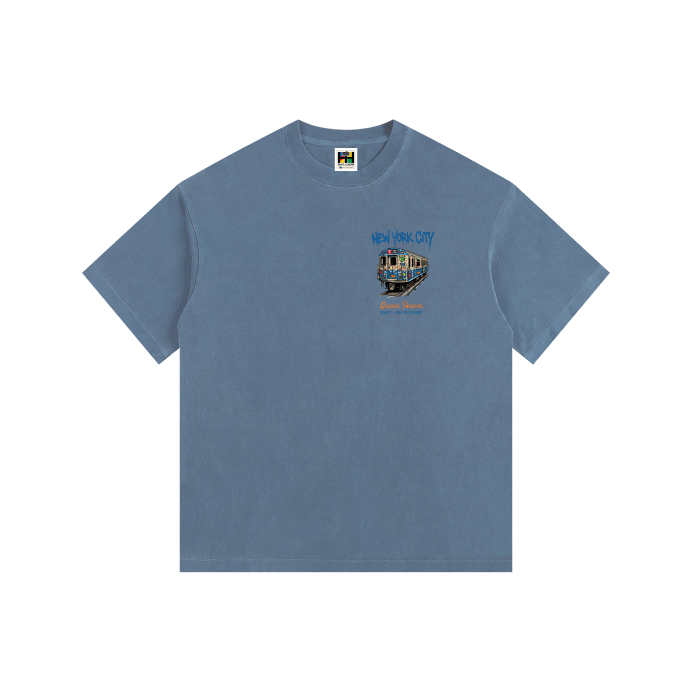 7 Express Vintage Washed Oversized Cotton T-Shirt