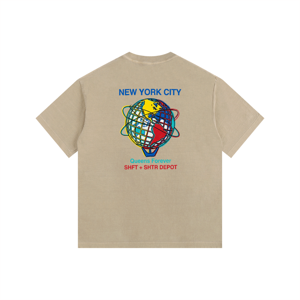 Souvenir Vintage Washed Oversized Cotton T-Shirt