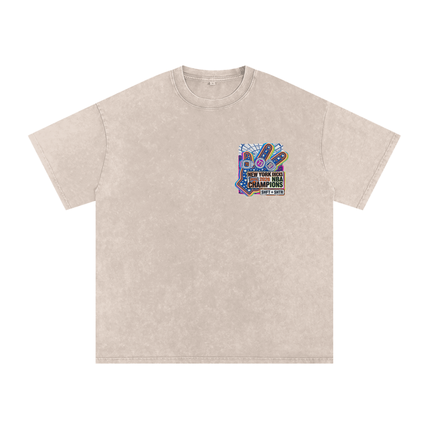 Captain Clutch Snow Washed Oversized Cotton T-Shirt