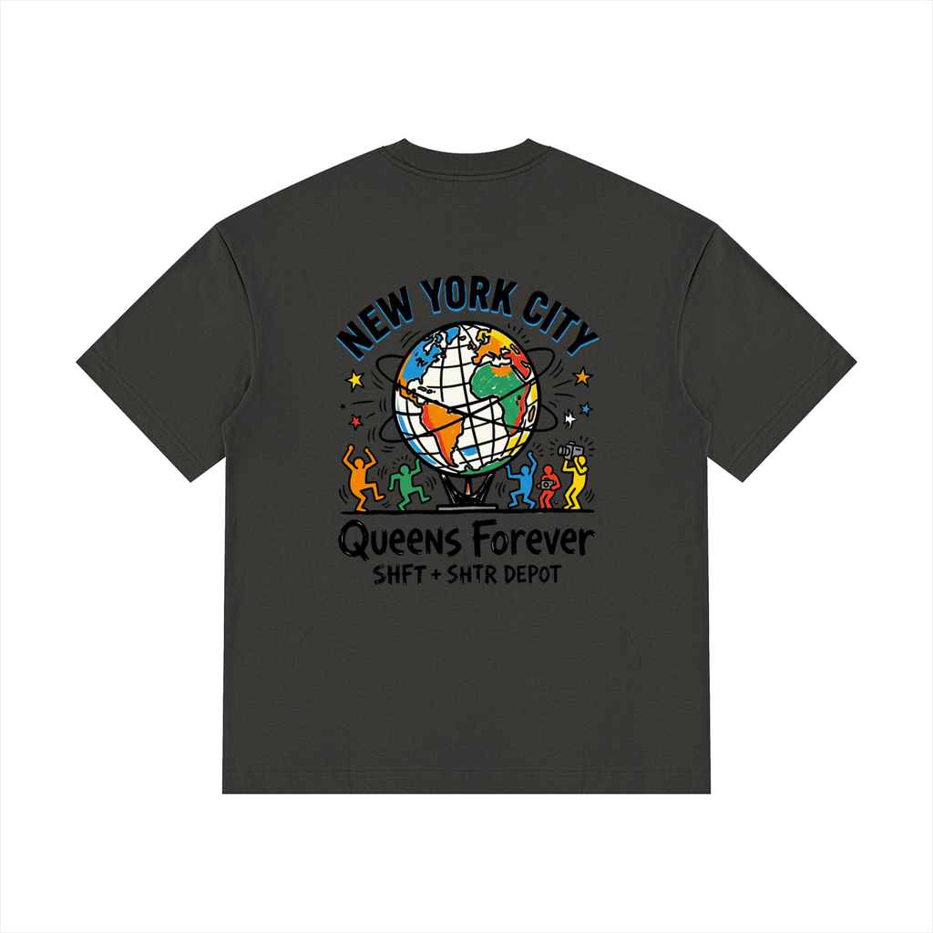Harings Unisphere Drop Shoulder Cotton T-Shirt