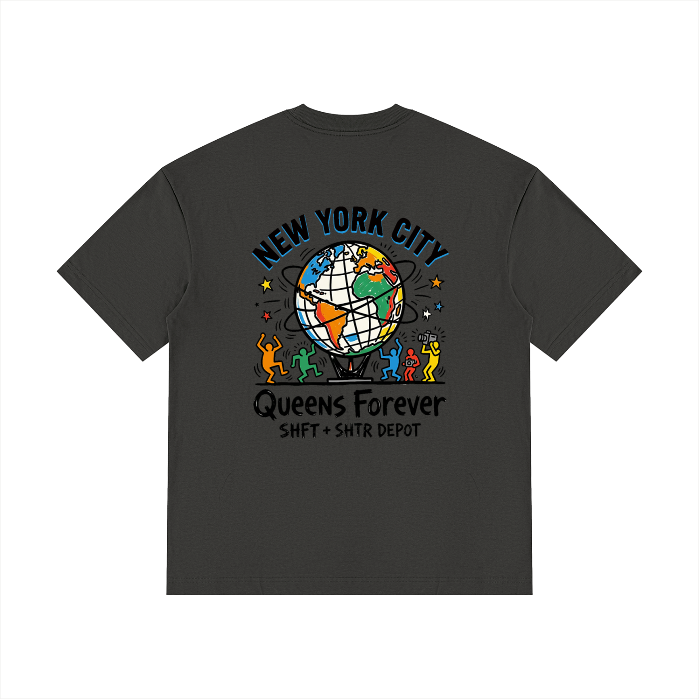 Harings Unisphere Drop Shoulder Cotton T-Shirt