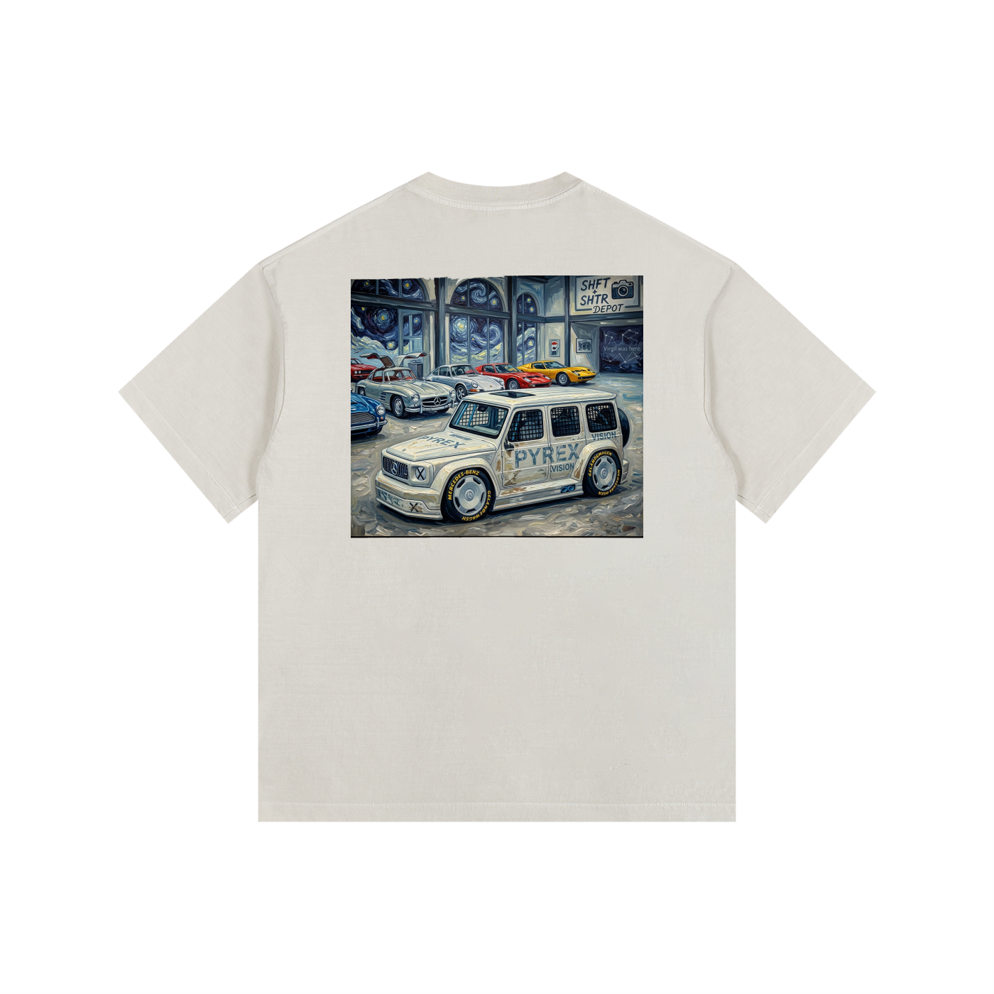 VA Geländewagen Vintage Washed Oversized T-Shirt