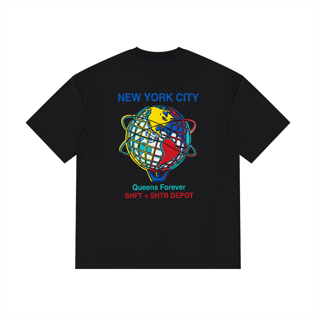 Souvenir Drop Shoulder Cotton T-Shirt