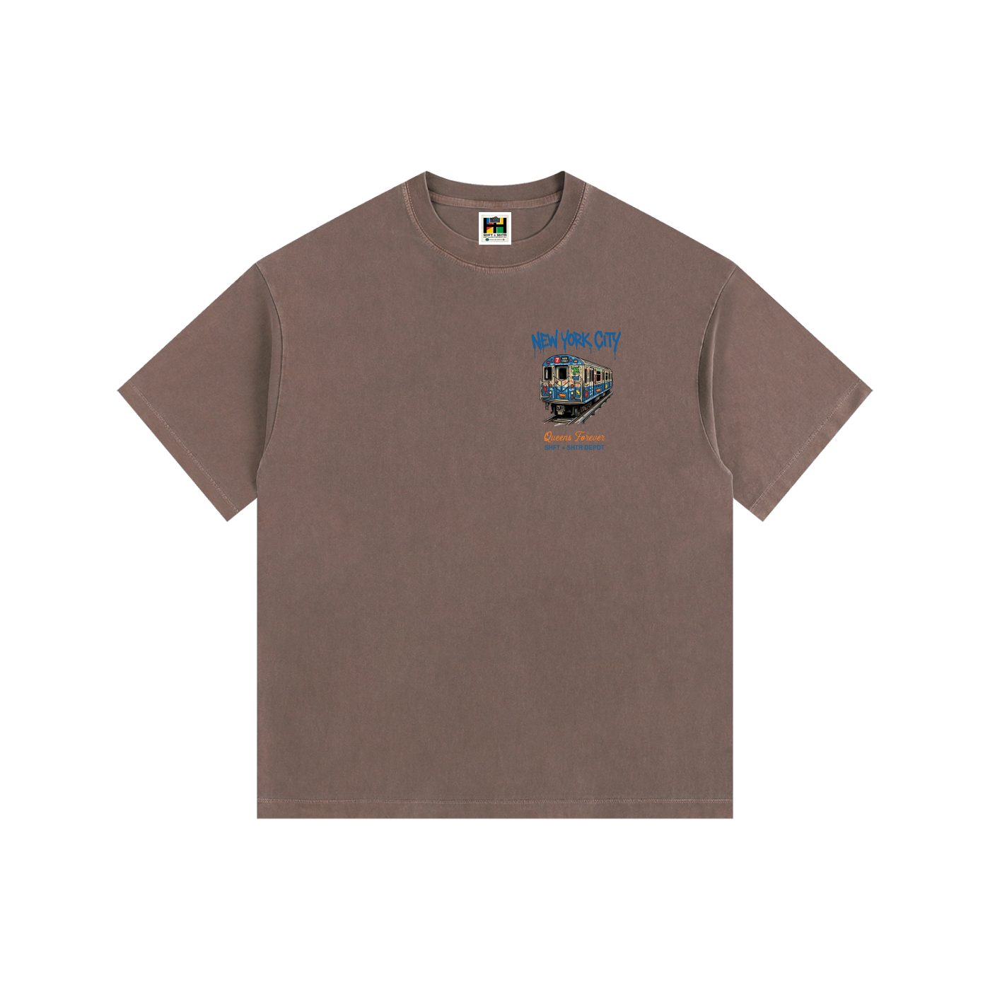 7 Express Vintage Washed Oversized Cotton T-Shirt