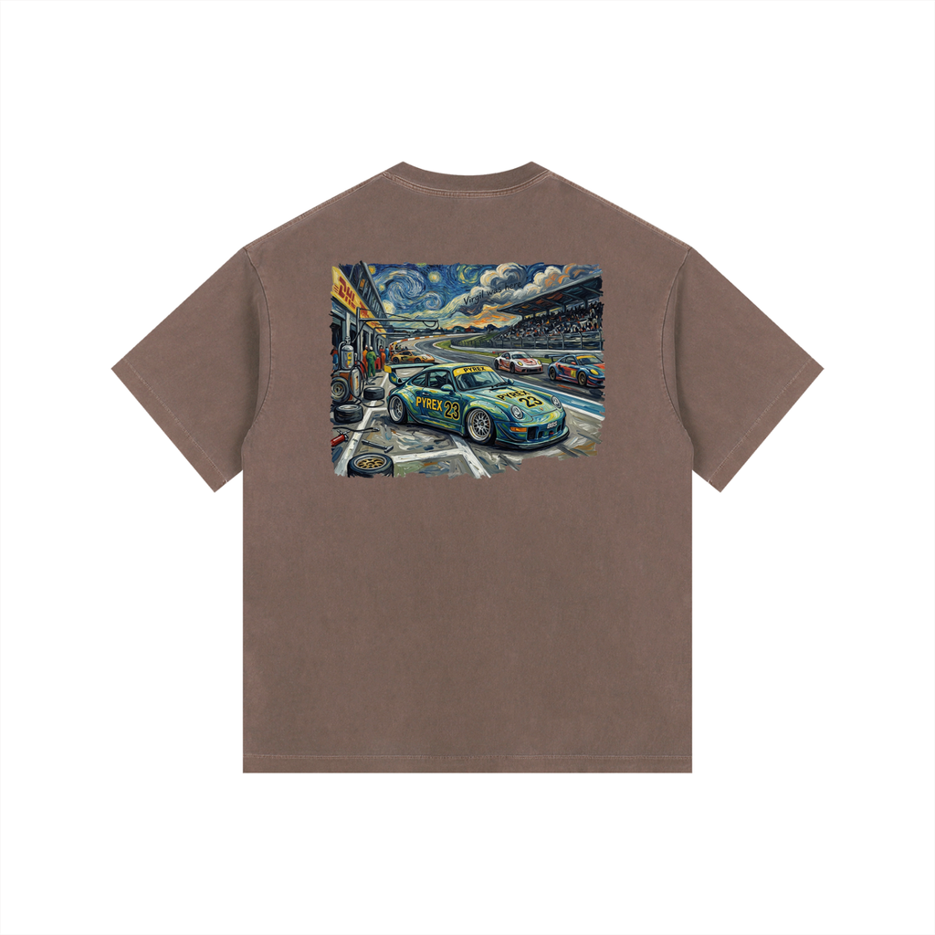Pyrex Racing Vintage Washed Oversized 993 T-Shirt