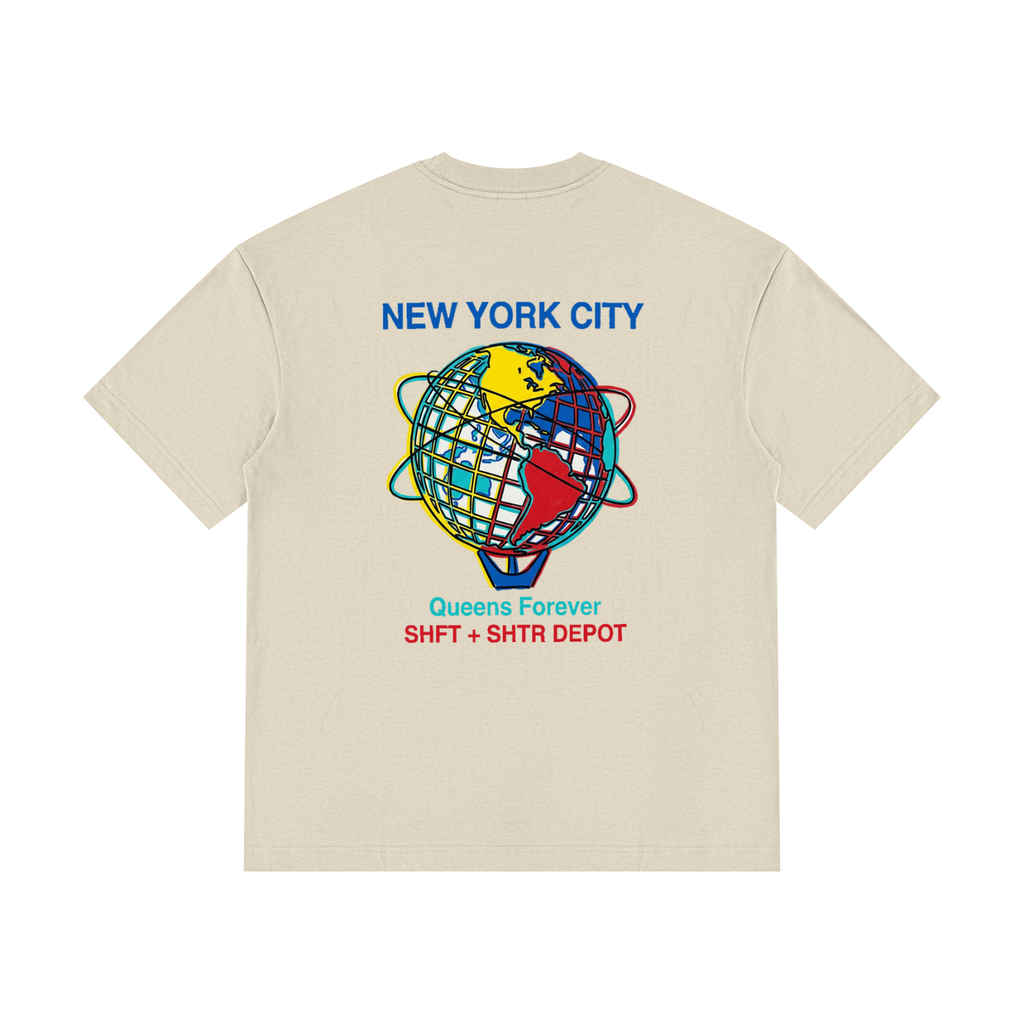 Souvenir Drop Shoulder Cotton T-Shirt
