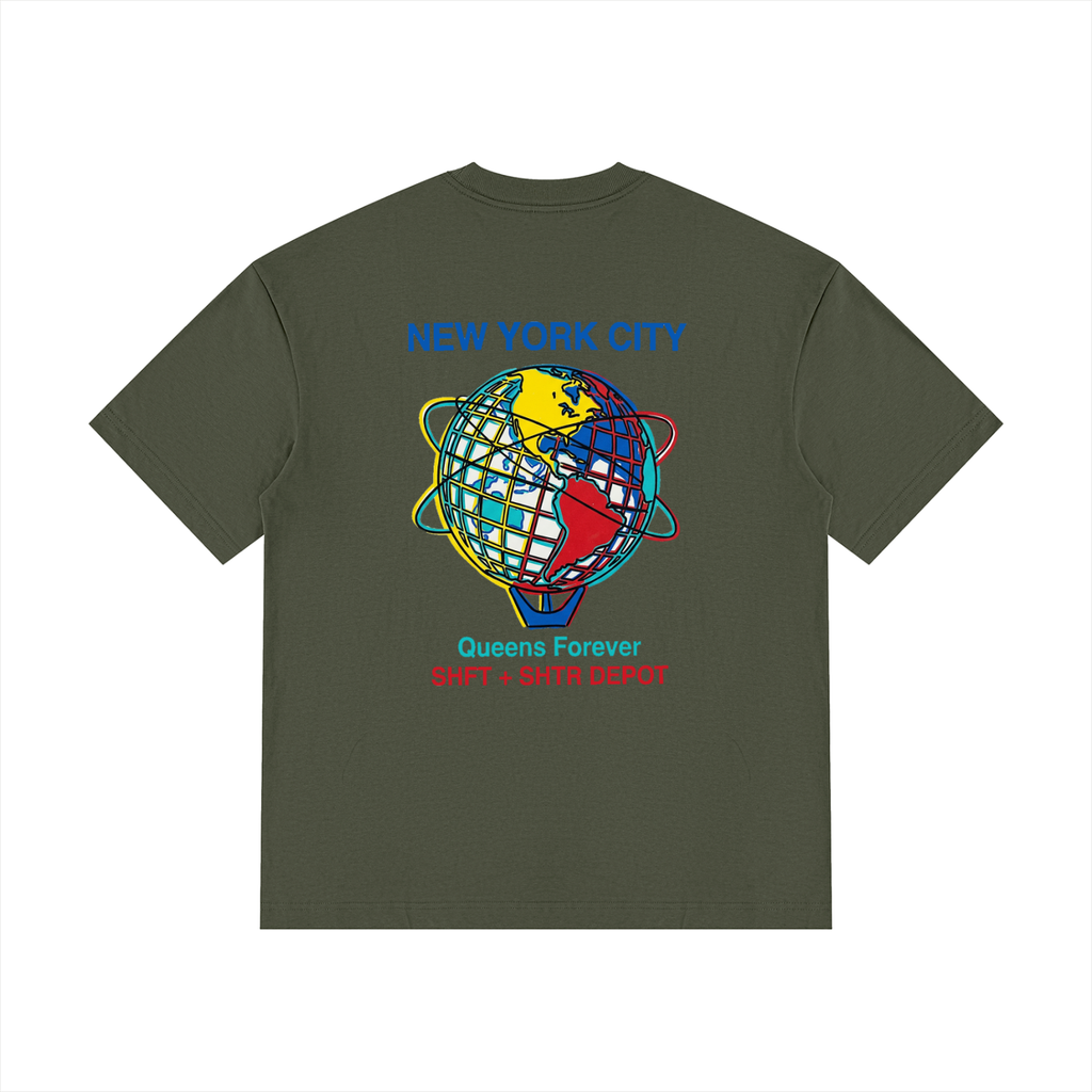 Souvenir Drop Shoulder Cotton T-Shirt