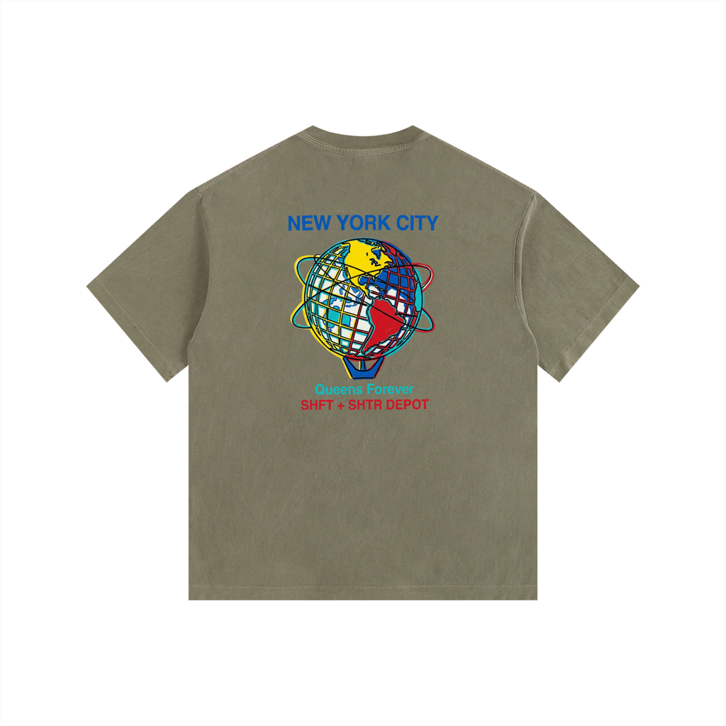 Souvenir Vintage Washed Oversized Cotton T-Shirt