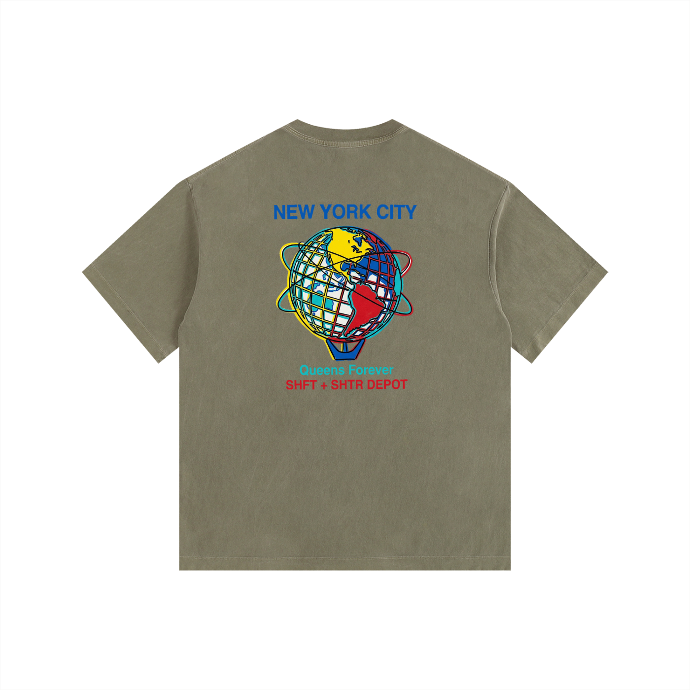 Souvenir Vintage Washed Oversized Cotton T-Shirt
