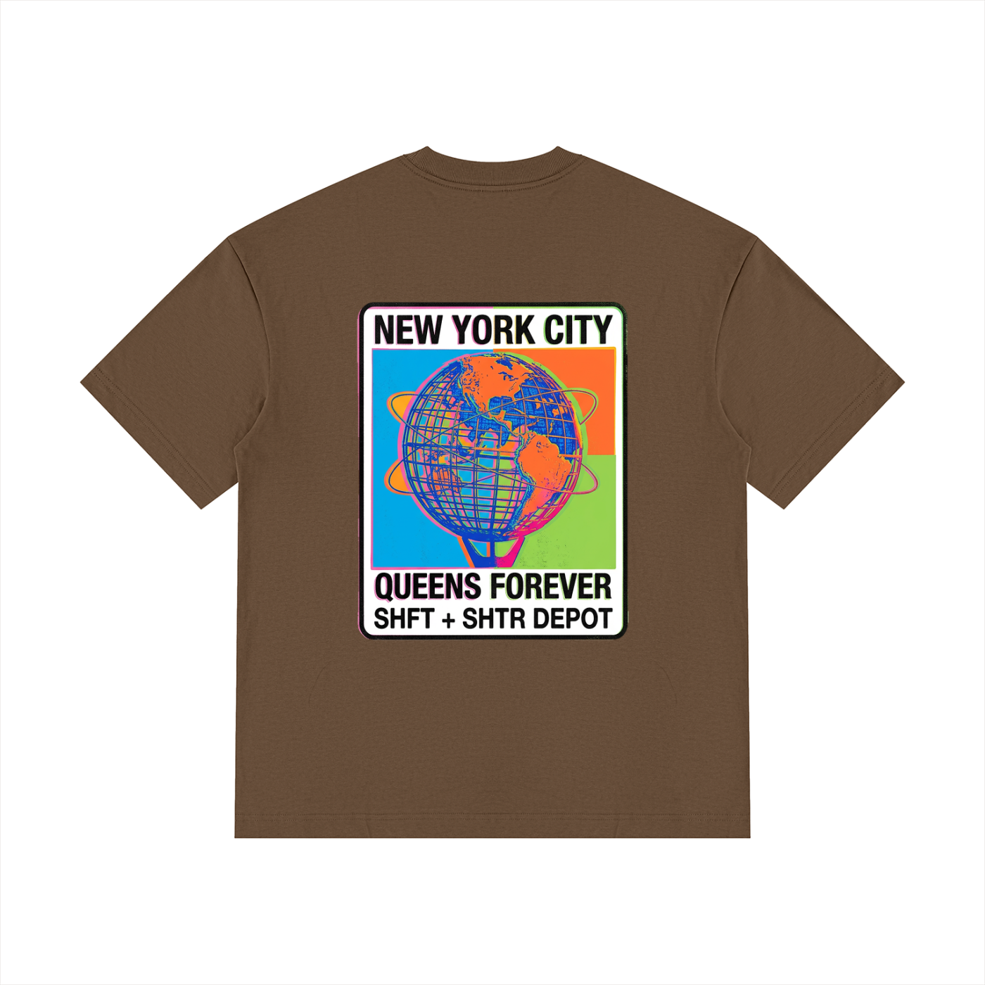 Unisphere Technicolor Drop Shoulder Cotton T-Shirt