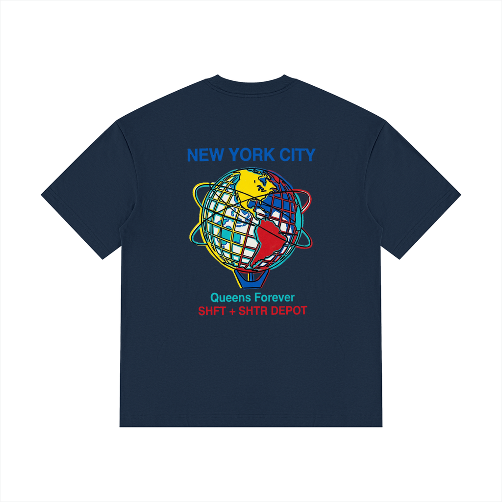 Souvenir Drop Shoulder Cotton T-Shirt