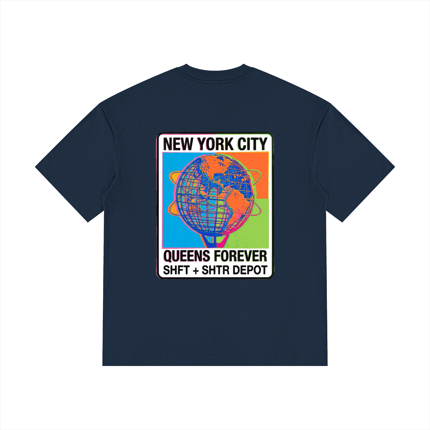 Unisphere Technicolor Drop Shoulder Cotton T-Shirt