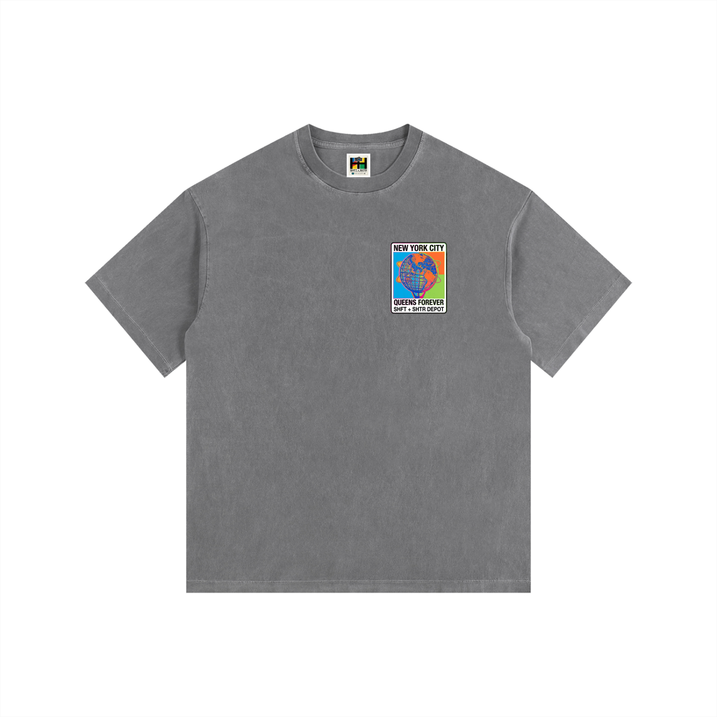 Technicolor Vintage Washed Oversized Cotton T-Shirt