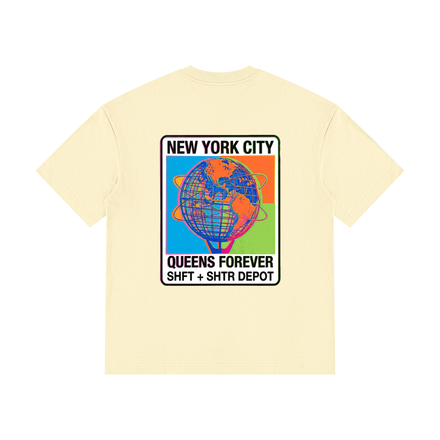 Unisphere Technicolor Drop Shoulder Cotton T-Shirt