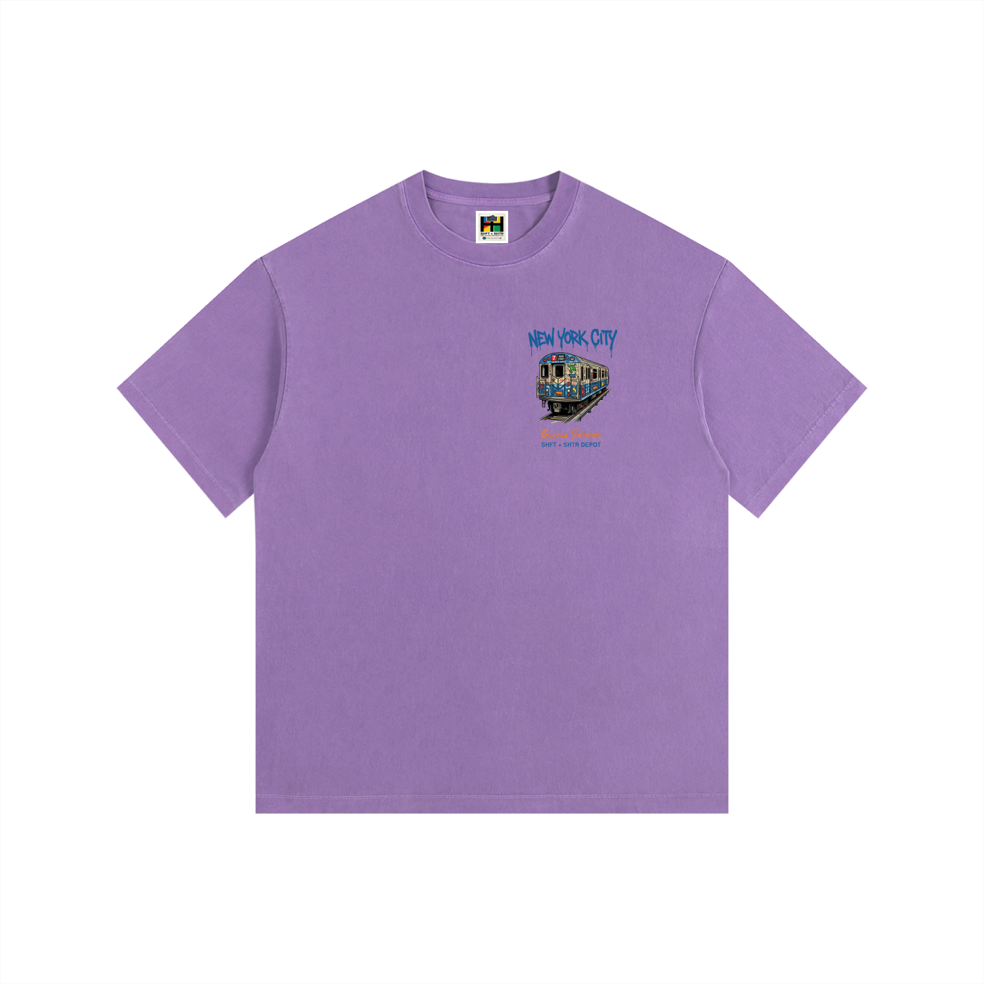 7 Express Vintage Washed Oversized Cotton T-Shirt