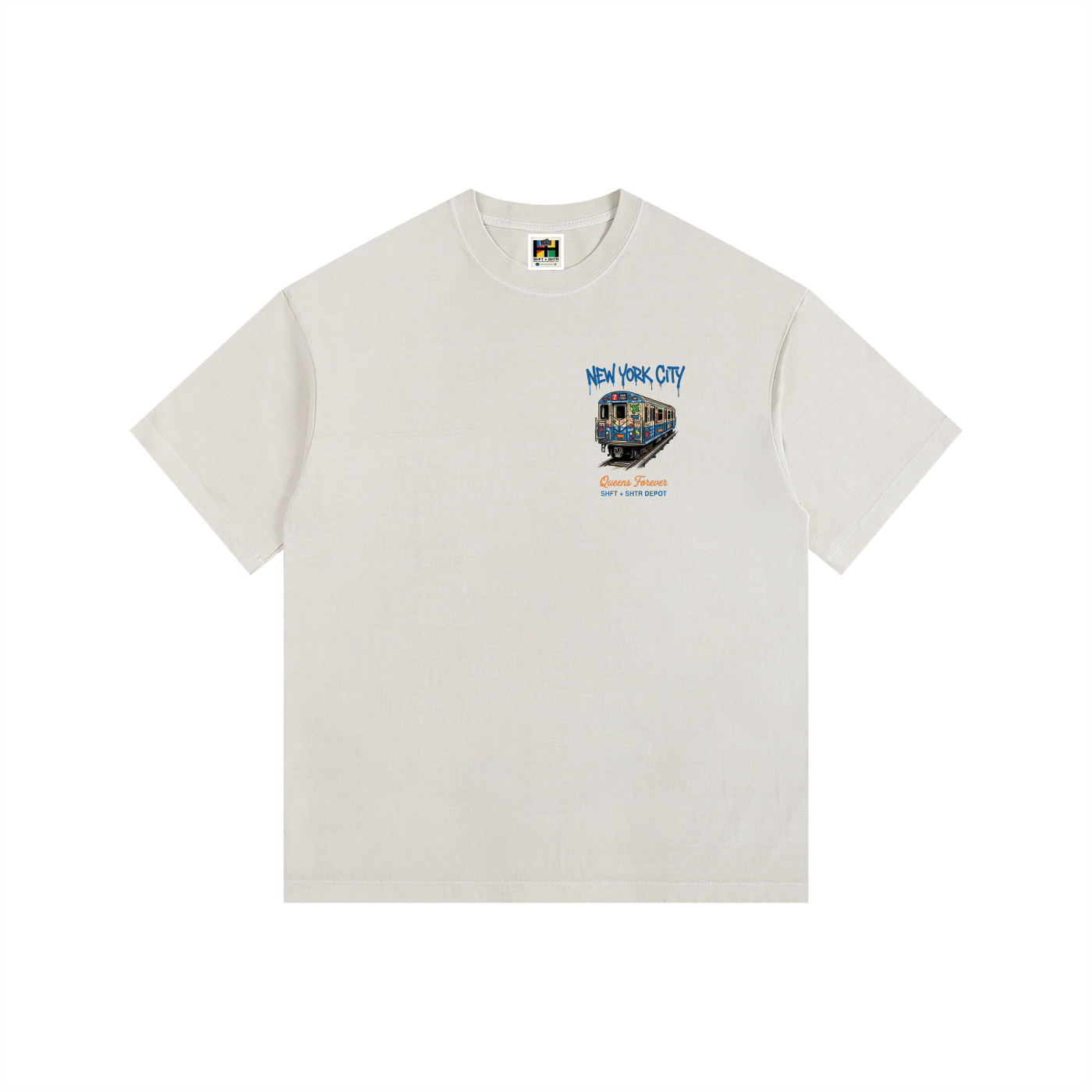 7 Express Vintage Washed Oversized Cotton T-Shirt
