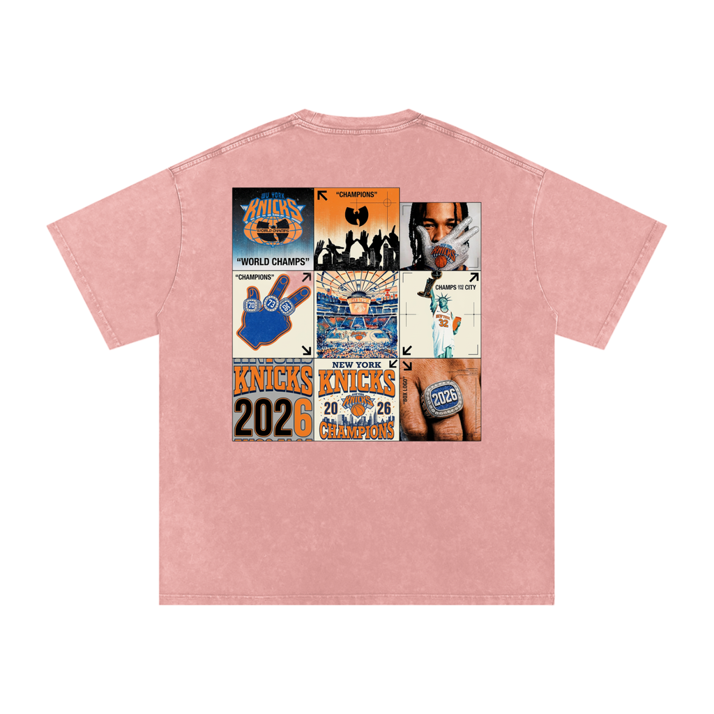 Wu York Snow Washed Oversized Cotton T-Shirt