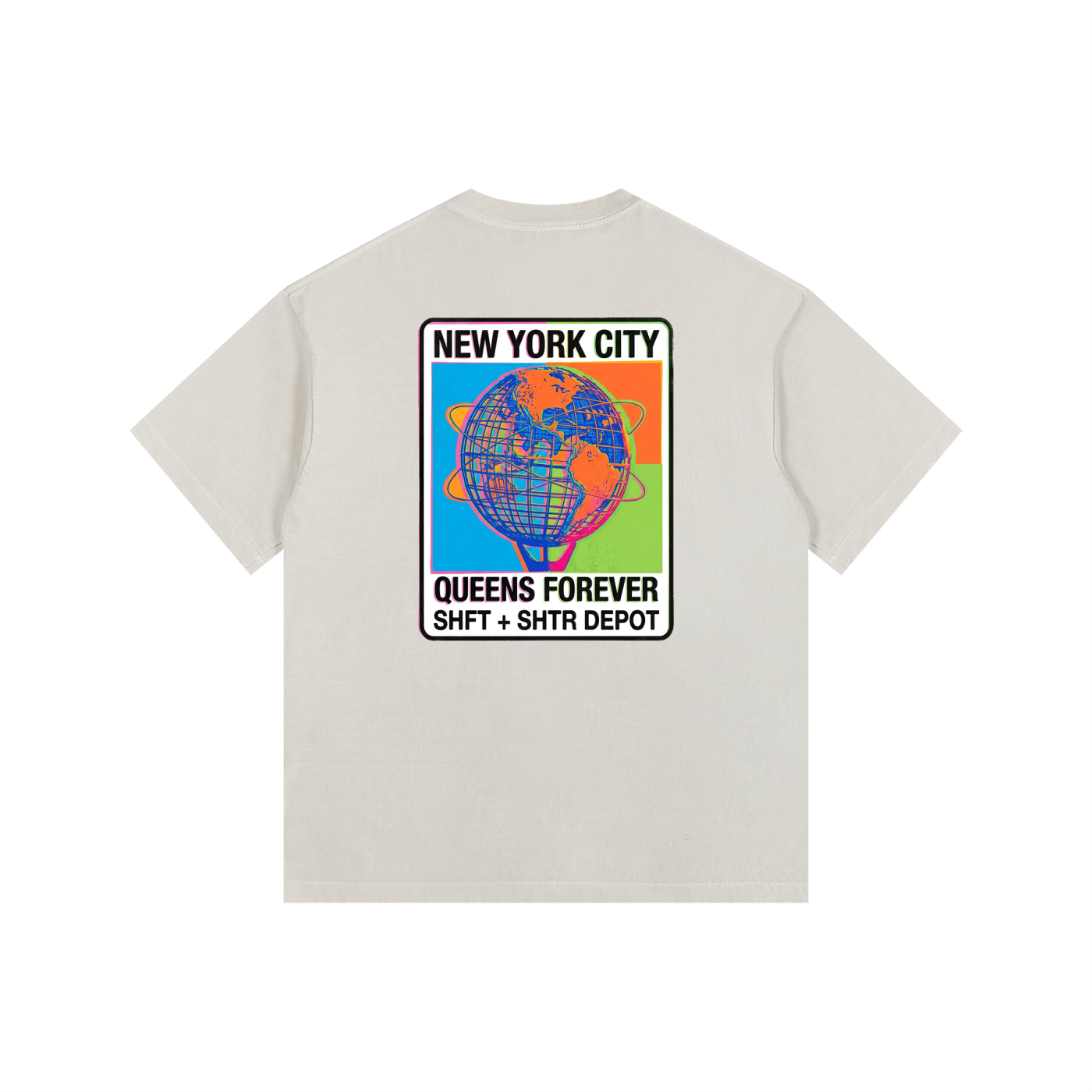 Technicolor Vintage Washed Oversized Cotton T-Shirt