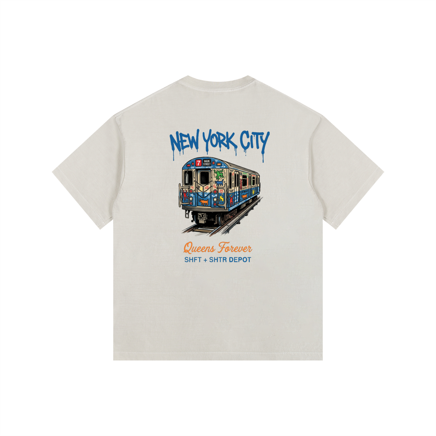7 Express Vintage Washed Oversized Cotton T-Shirt