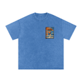Bloom in the Garden Snow Washed Oversized Cotton T-Shirt