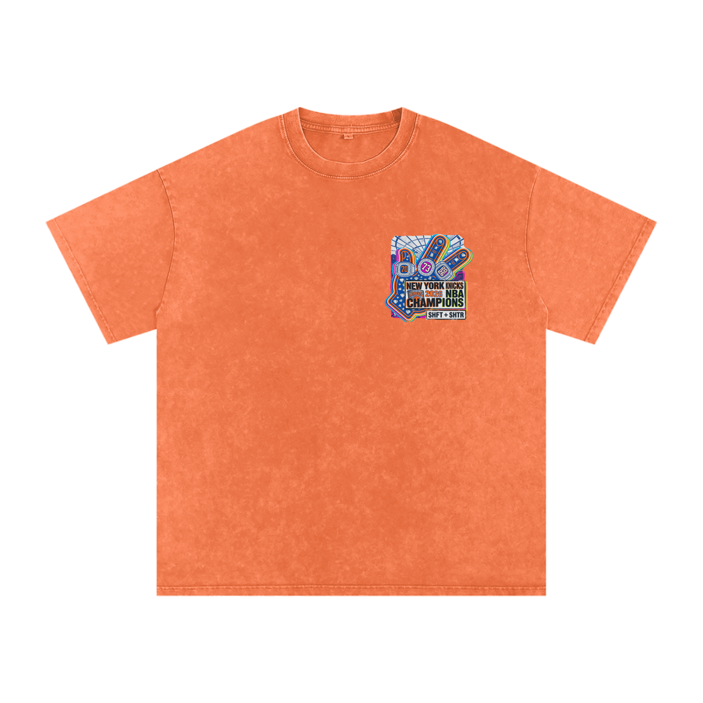 Captain Clutch Snow Washed Oversized Cotton T-Shirt