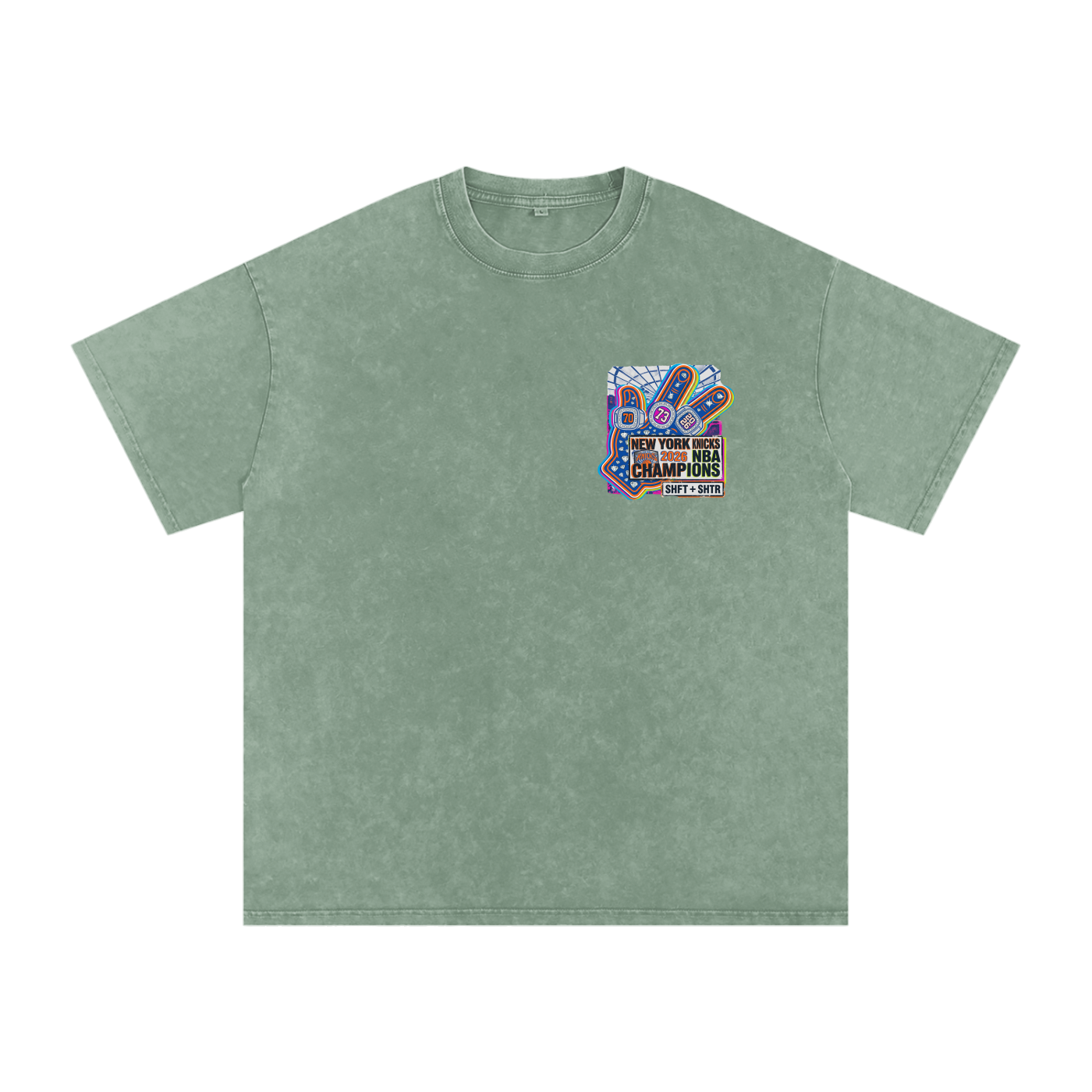 Captain Clutch Snow Washed Oversized Cotton T-Shirt